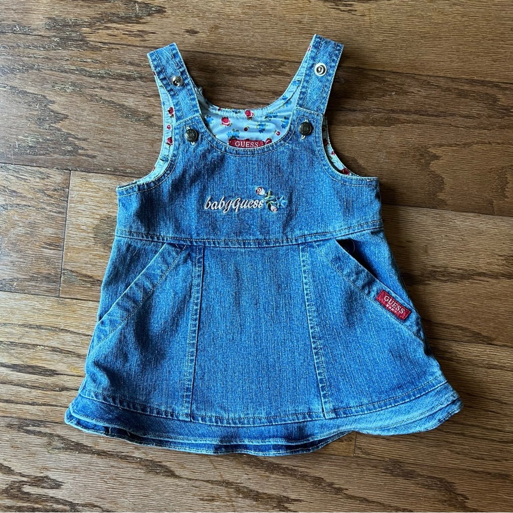 Girl size: 12 months Baby Guess Denim Overall Dress
